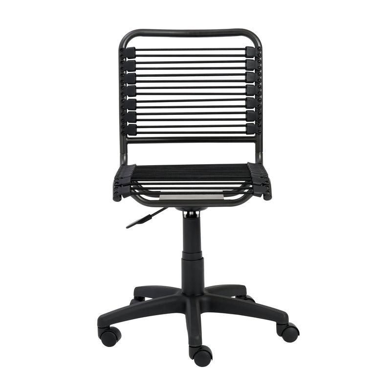 Bungie Low Back Office Chair in Black with Graphite Black Frame and Black Base