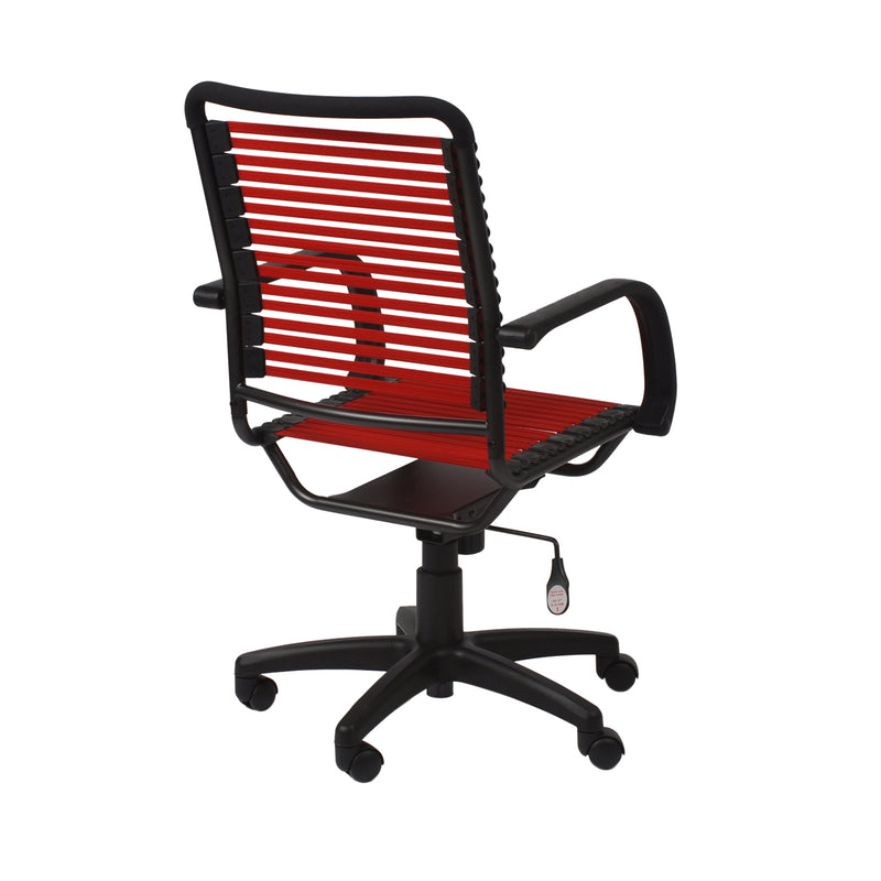 Bungie Flat High Back Office Chair with Graphite Black Frame and Black Base