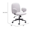 Lionel Office Fabric Retro Chair by ZUO modern