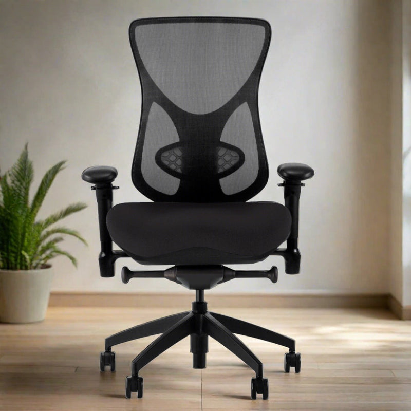 AIRCELLI 2700 SERIES BLACK MID-BACK MESH CHAIR - Big and Tall Available