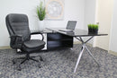 Studio Select Boss Heavy Duty Double Plush Leather Chair-400 Lbs. B991
