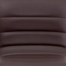 Vincent Modern Vinyl Adjustable Bar Stool with Back, Swivel Stool with Chrome Pedestal Base and Footrest