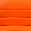 Vincent Modern Vinyl Adjustable Bar Stool with Back, Swivel Stool with Chrome Pedestal Base and Footrest