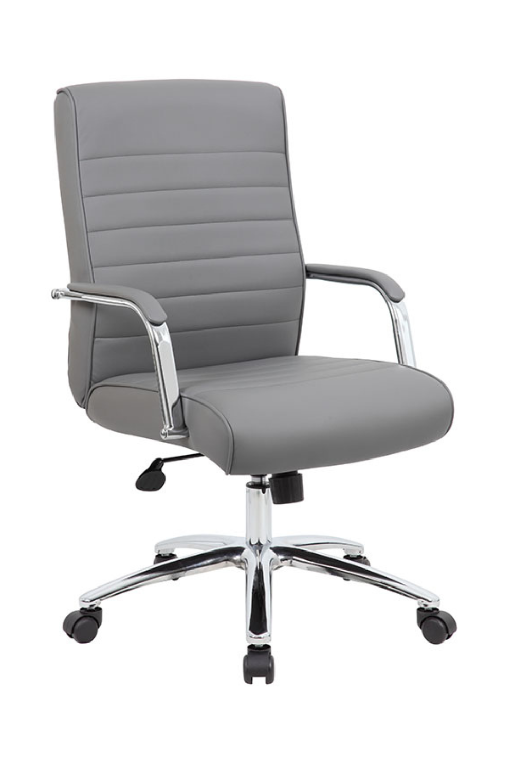 Boss Modern Executive Conference Chair Ribbed Grey B696CRB GY