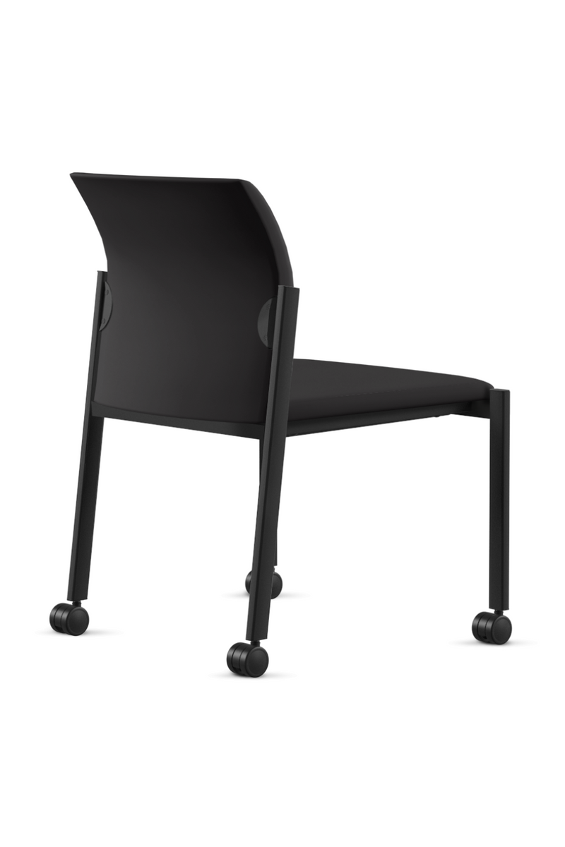 9 To 5 LINK 1415 GT Reception Black Vinyl Armless Chair