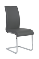 Epifania Dining Leather Chair with Chrome Legs - Set of 2 OR 4 per order by Euro Style