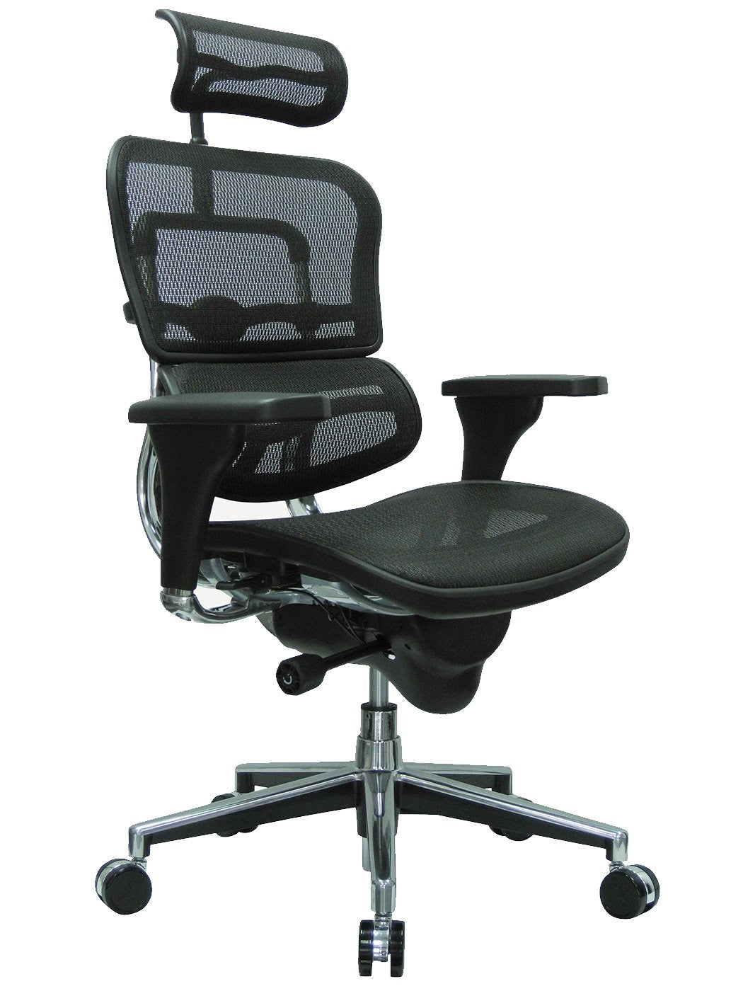 Black Mesh Office Chair with Headrest : 7307 - Pilot by Harmony Collection