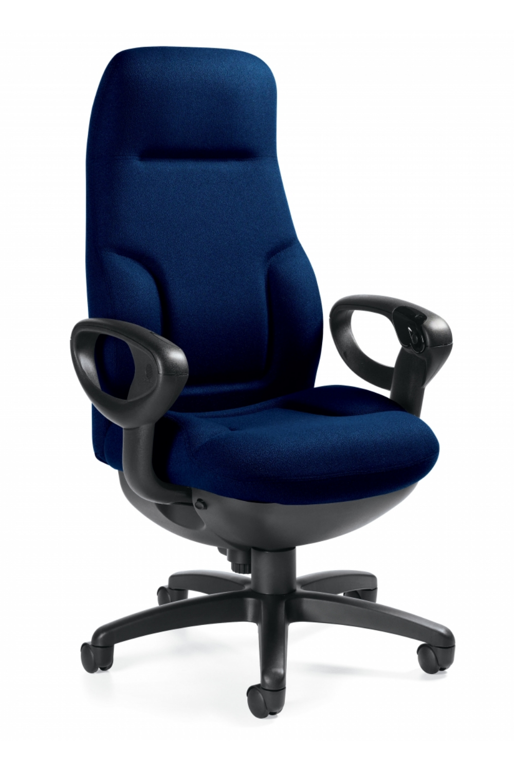 Concorde High Back Navy Leather 24HR Executive Synchro Tilter 350lb weight capacity 2424