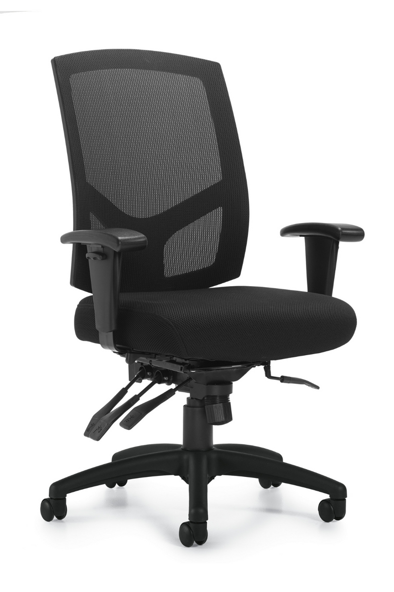 Mesh Back Multi-Function Chair with Arms by Offices To Go - Product Photo 1