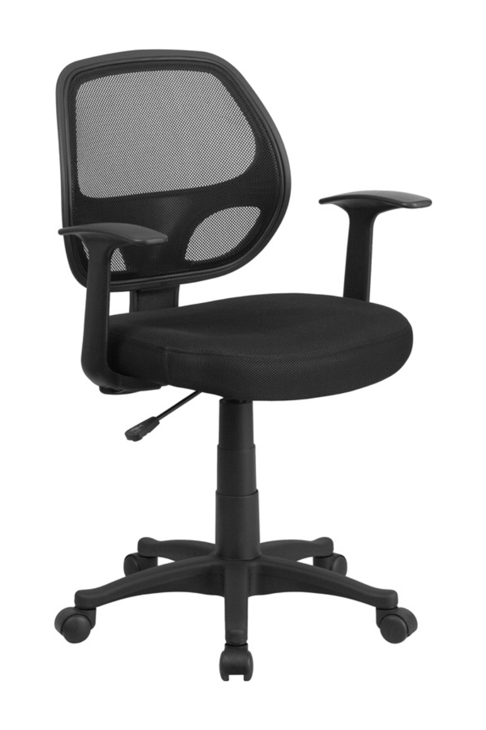 FLASH Mallard Mid-Back Black Mesh Swivel Ergonomic Task Office Chair w