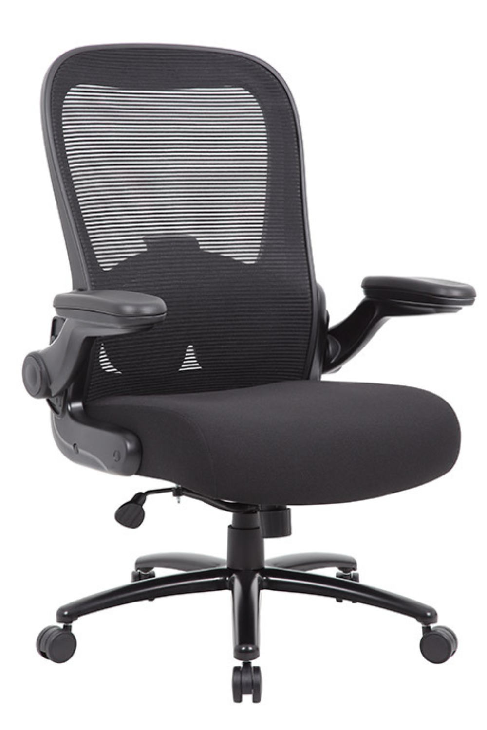 Boss Heavy Duty Flip Arm Mesh Task Chair B601-BK - Main Image