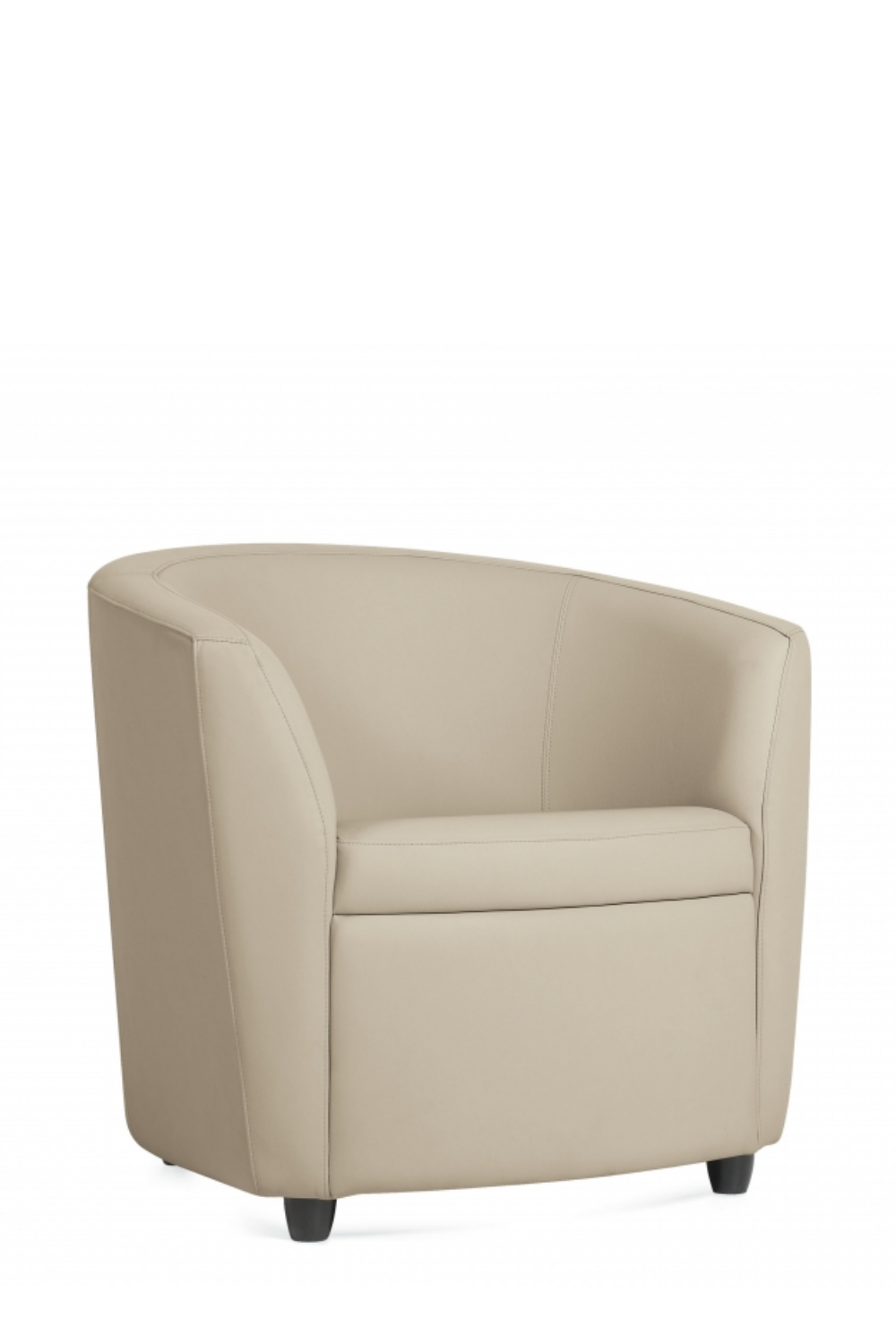 Softcurve 4698LM leather guest and visitor chair by Global Office