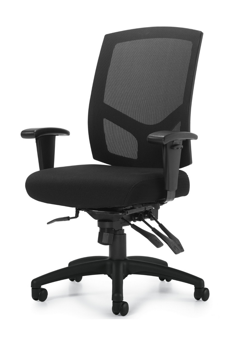 Mesh Back Multi-Function Chair with Arms by Offices To Go - Product Photo 4