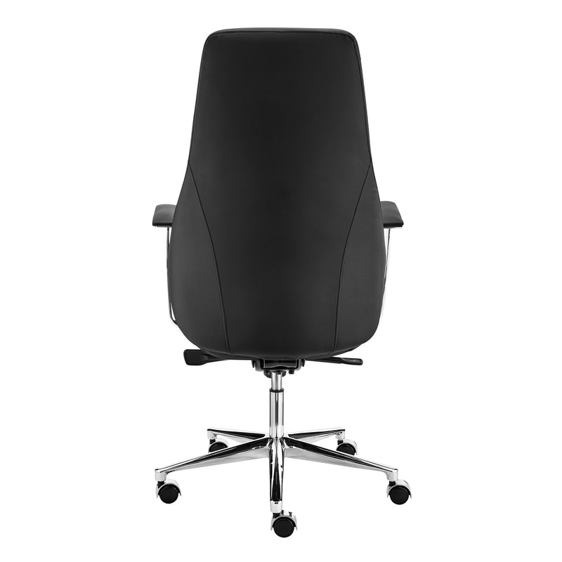 Bergen High Back Office Chair with Chromed Steel Base