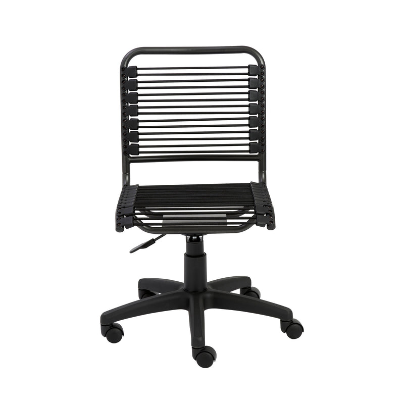 Bungie Low Back Office Chair in Black with Graphite Black Frame and Black Base