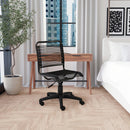 Bungie Low Back Office Chair in Black with Graphite Black Frame and Black Base