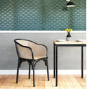 Elsy Armchair with Natural Rattan Seat - Product Photo 4