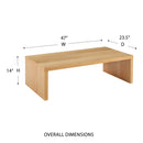 Abby 47" Coffee Table in High Gloss Top