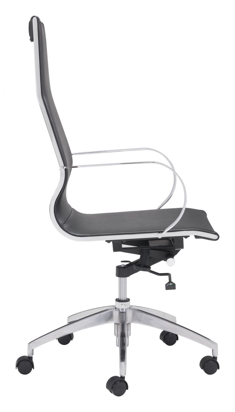 Glider High Back Polyurethane Office Chair by ZUO