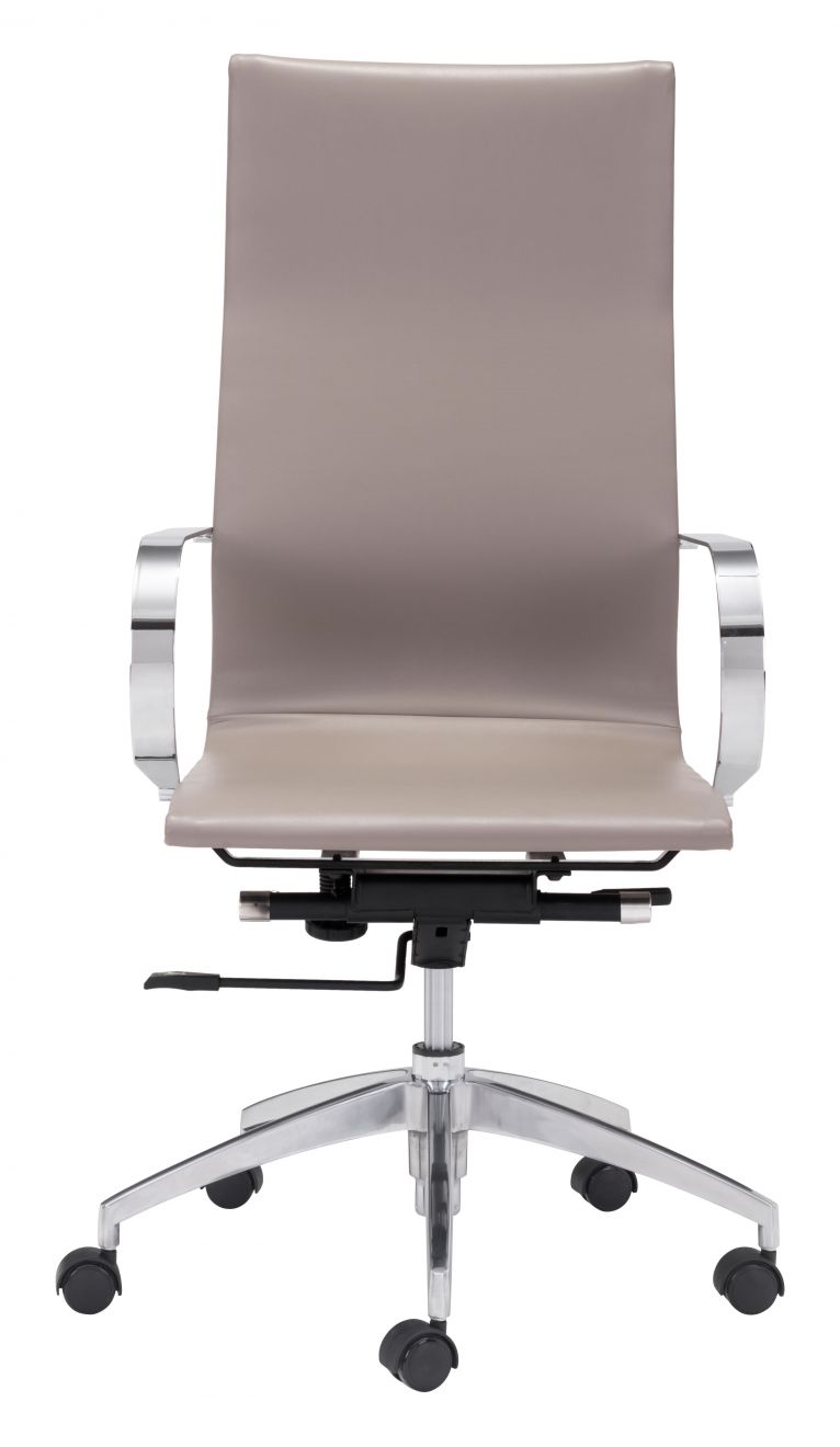 Glider High Back Office Chair Taupe by ZUO Moderrn