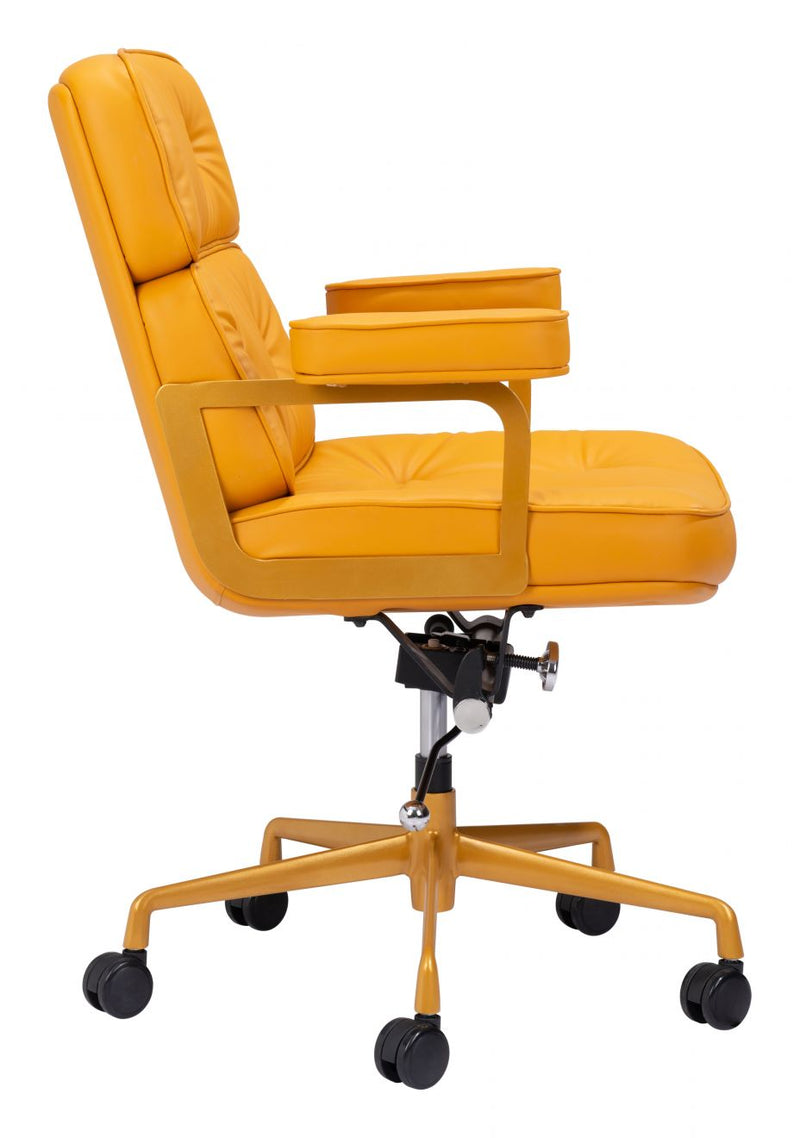 Smiths Office Chair Yellow Leather