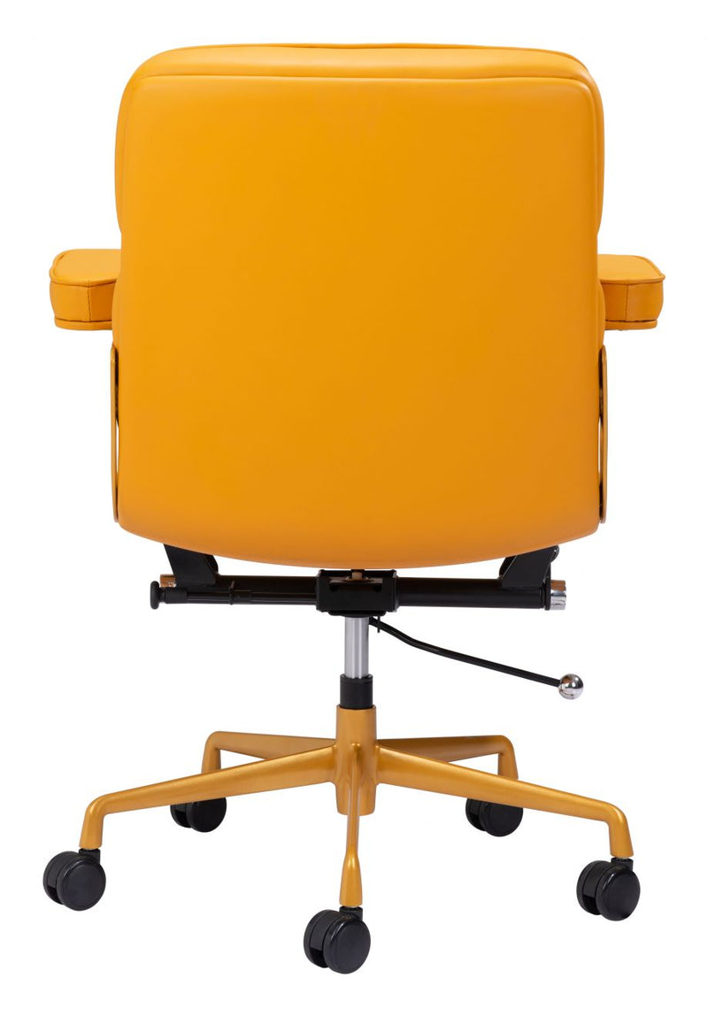 Smiths Office Chair Yellow Leather