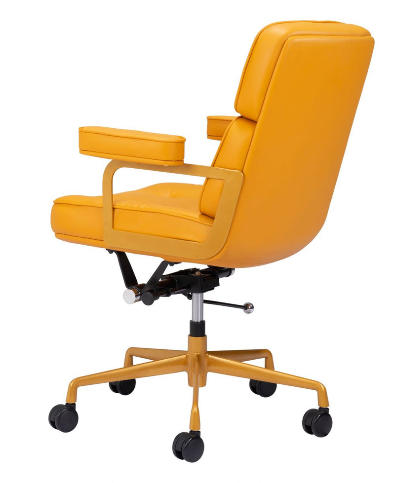 Smiths Office Chair Yellow Leather