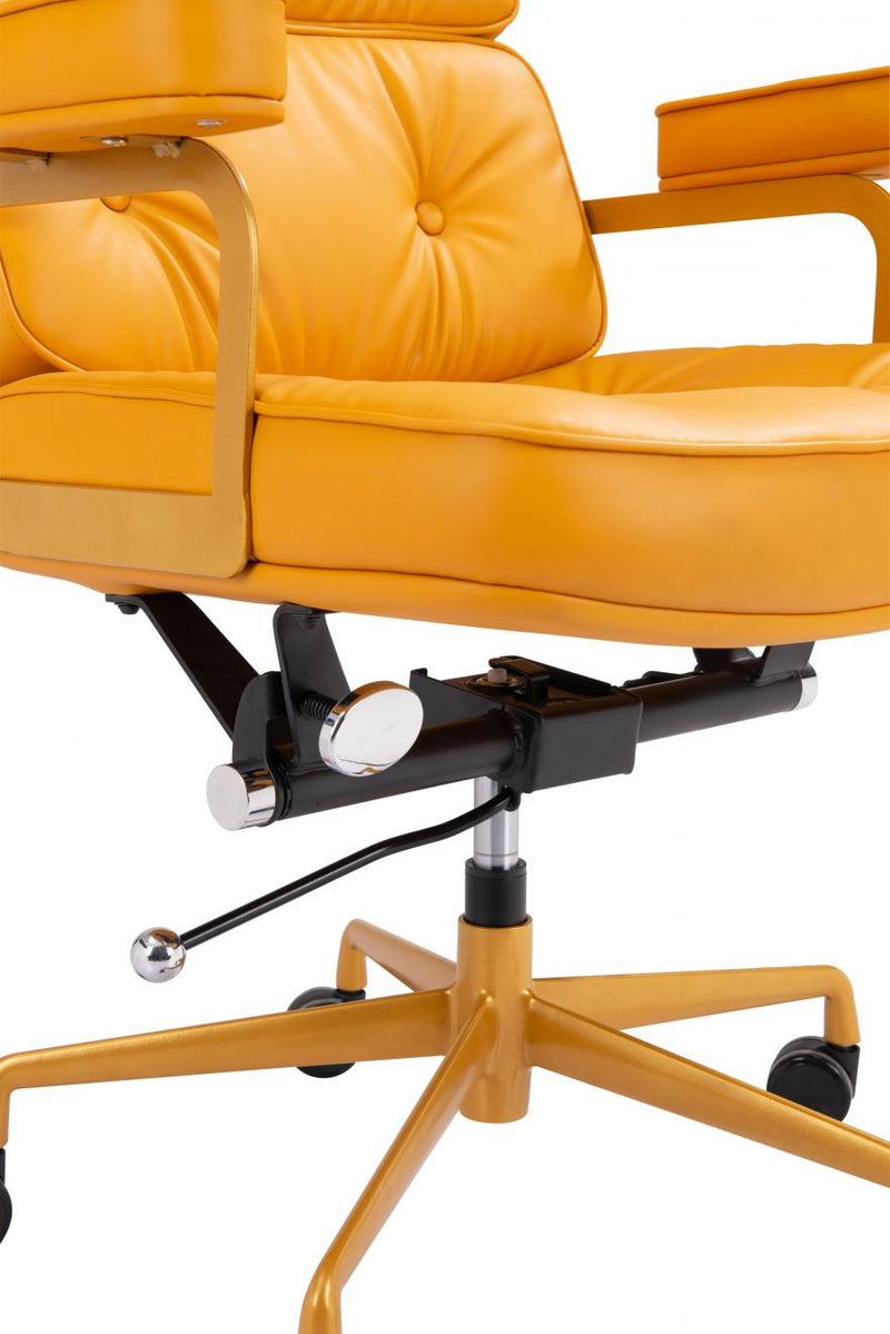 Smiths Office Chair Yellow Leather