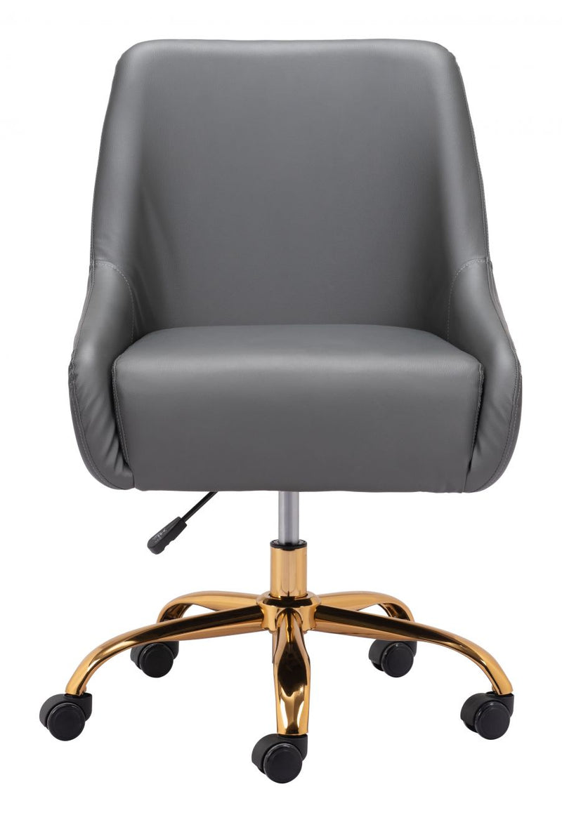 Madelaine Office Chair with and Gold Base