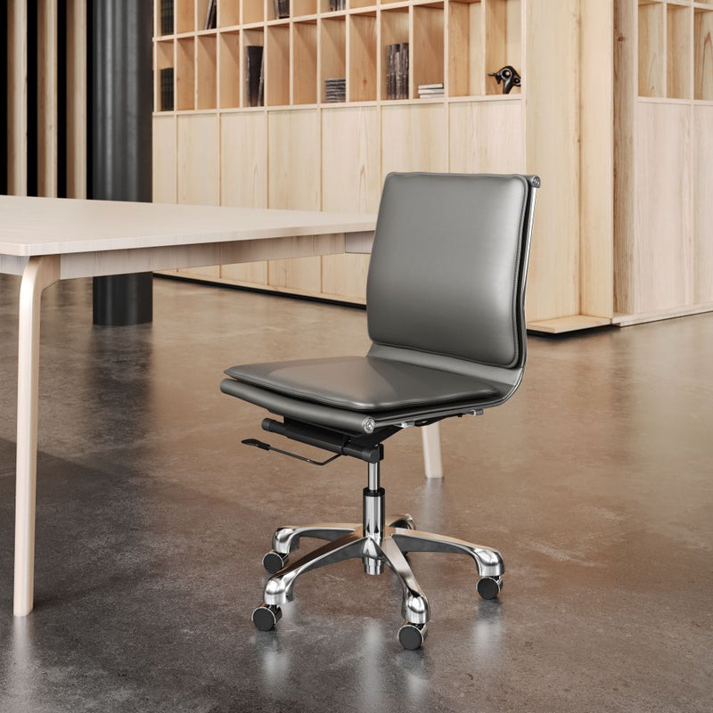 Lider Plus Armless Polyurethane Office Chair by ZUO