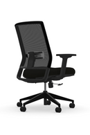 9 To 5 @nce Black Task Ergonomic Mid Back Chair (206)