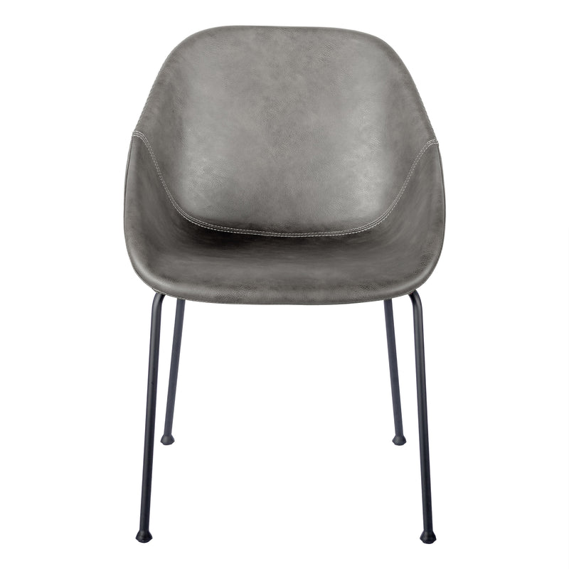 Corinna Side Leather Chair - 2 chairs per order (30502) by Eurostyle