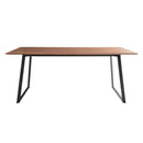 Anderson 71" Rectangular Table in American Walnut with Black Steel Base - 31010WAL-KIT