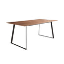 Anderson 71" Rectangular Table in American Walnut with Black Steel Base - 31010WAL-KIT