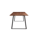Anderson 71" Rectangular Table in American Walnut with Black Steel Base - 31010WAL-KIT