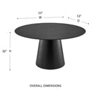 Wesley 53" Round Table by Euro Style 38656