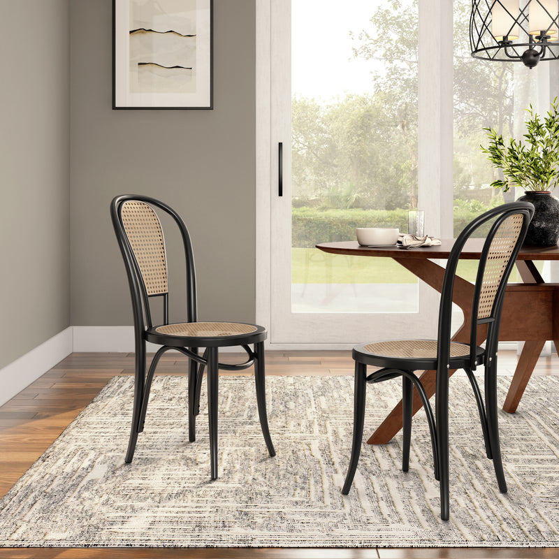 Liva Side Chair with Natural Seat and Back