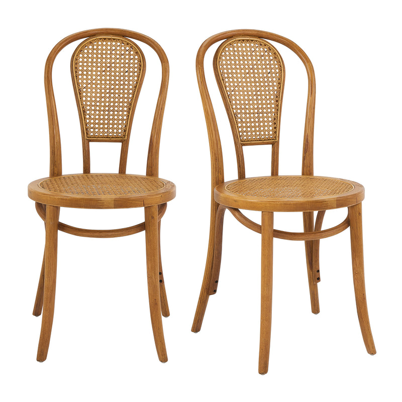 Liva Side Chair with Natural Seat and Back
