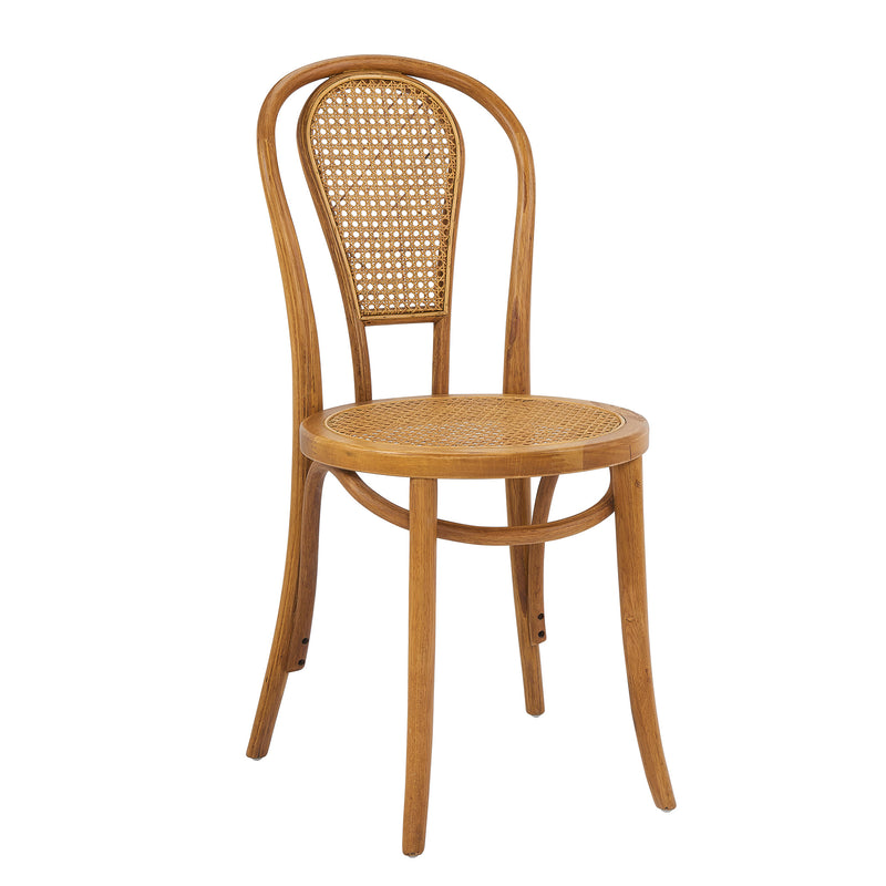 Liva Side Chair with Natural Seat and Back