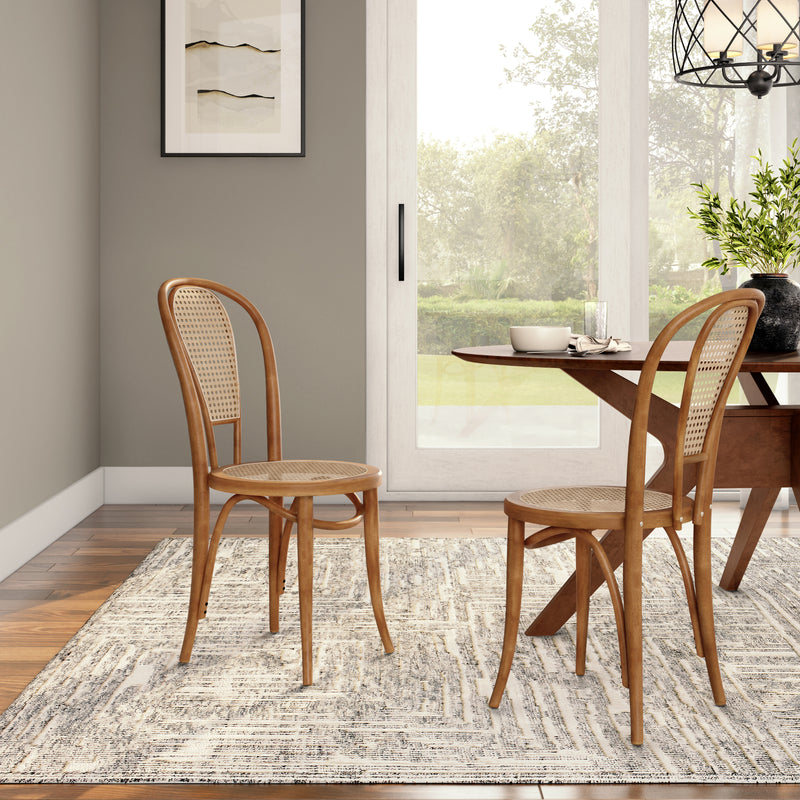 Liva Side Chair with Natural Seat and Back