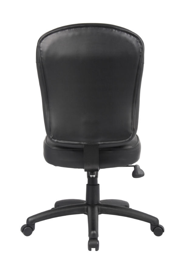 Boss Armless Leather Task Chairs B1560, B1562, B1563