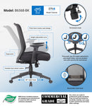 Boss Mesh Task Chair, Black (B6568-BK)