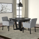 Boss Box Arm guest, accent or dining chair W/Black Base (B659-MG)