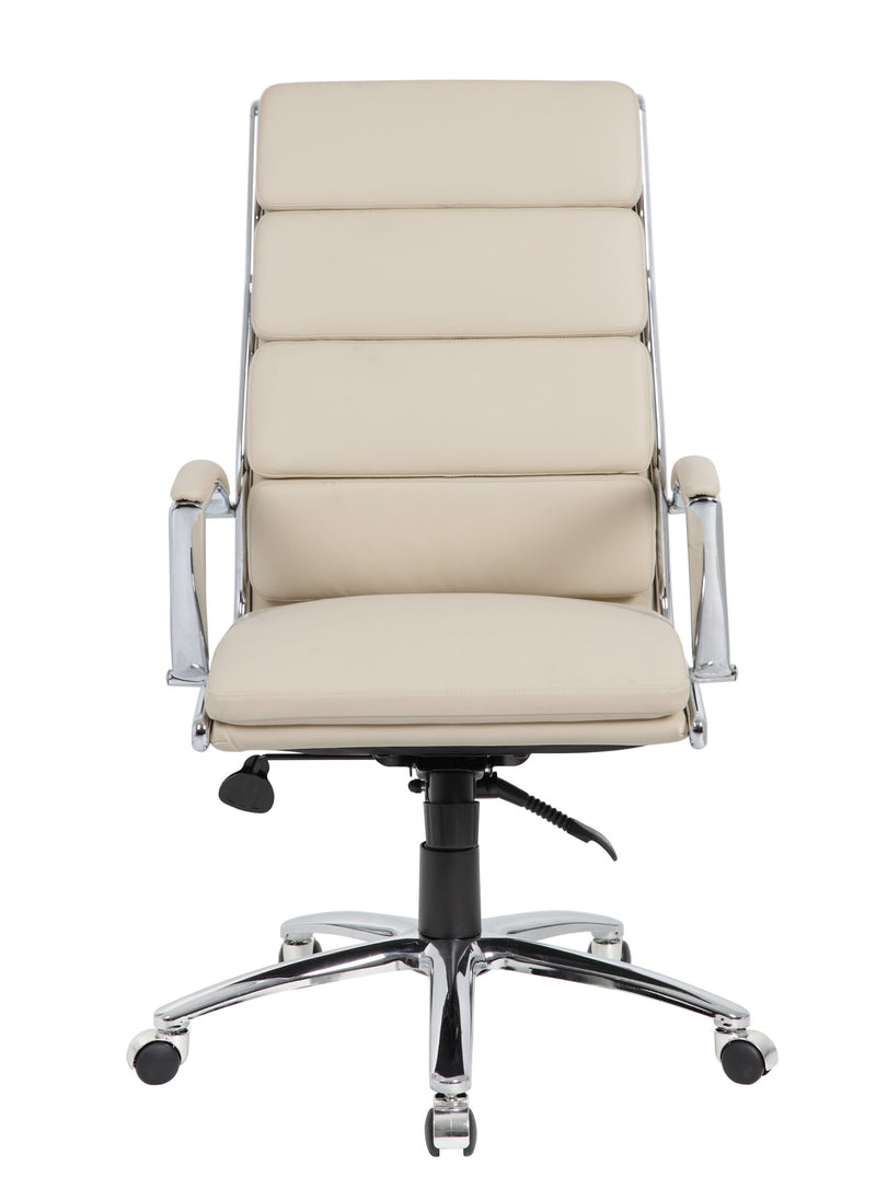 Boss Executive Vinyl Chair with Metal Chrome Finish B9471