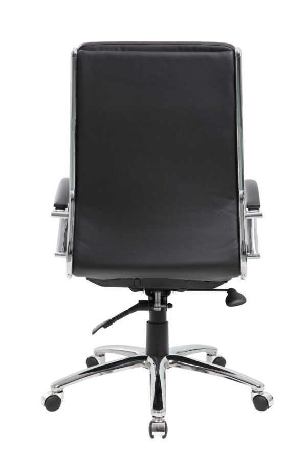 Boss Executive Vinyl Chair with Metal Chrome Finish B9471