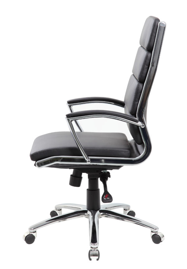 Boss Executive Vinyl Chair with Metal Chrome Finish B9471