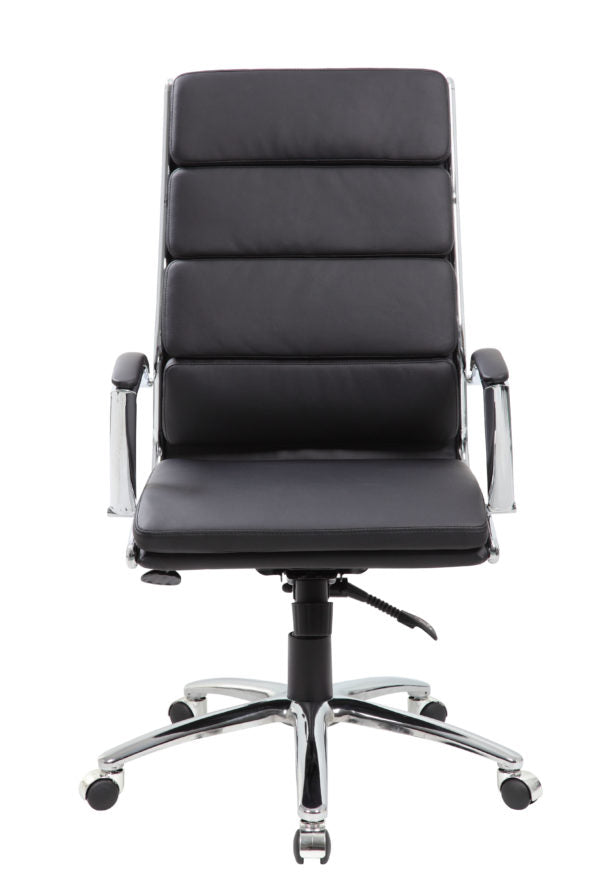 Boss Executive Vinyl Chair with Metal Chrome Finish B9471