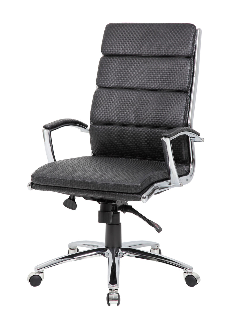 Boss Executive Vinyl Chair with Metal Chrome Finish B9471