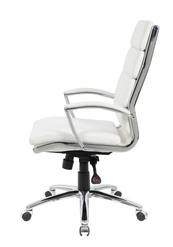 Boss Executive Vinyl Chair with Metal Chrome Finish B9471