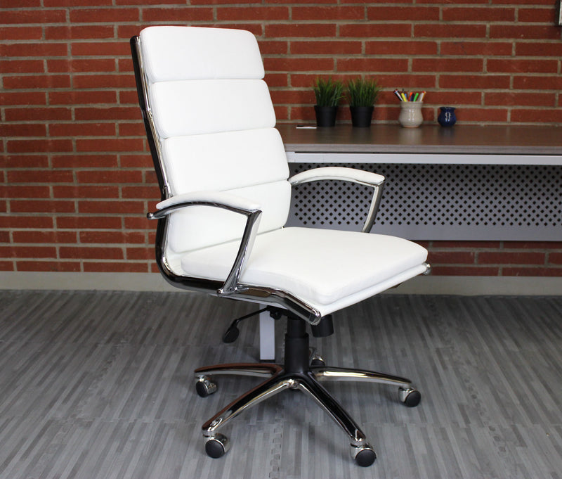 Boss Executive Vinyl Chair with Metal Chrome Finish B9471